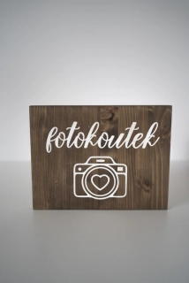 Cedule dřevěná fotokoutek