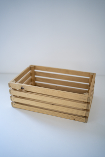 Dekorační dřevěná bedýnka